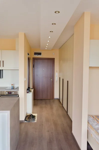 Evin girişinden içeri modern Led aydınlatma ile
