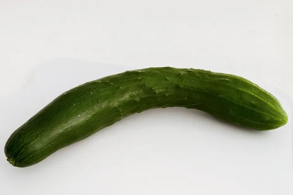 Fresh soon loose green cucumber vegetable from stem — Stock Photo, Image