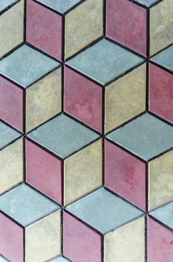 Üç renk döşeme deseni, gösterişli arka plan