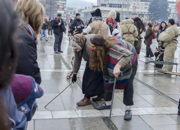 Part of  international  festival of the folk masquerade — Stock Photo, Image