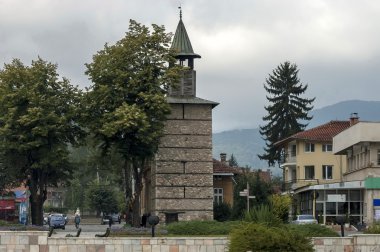 Görünüm Berkovitsa smail şehrin eski Saat Kulesi