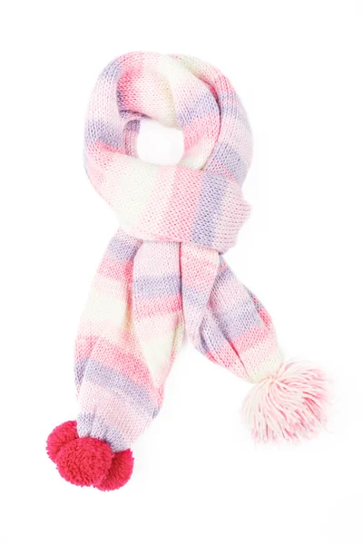 Woolen scarf isolated on white background — Stock Photo, Image