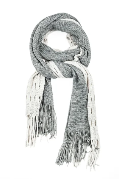 Woolen scarf isolated on white background. — Stock Photo, Image