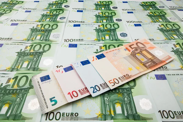 Paper money euro. background of banknotes — Stock Photo, Image