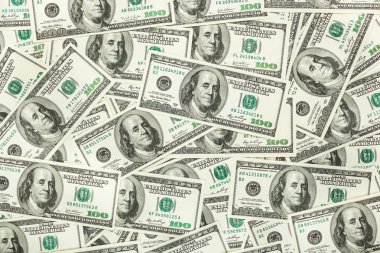  Kağıt para dolar. Kağıt arka plan