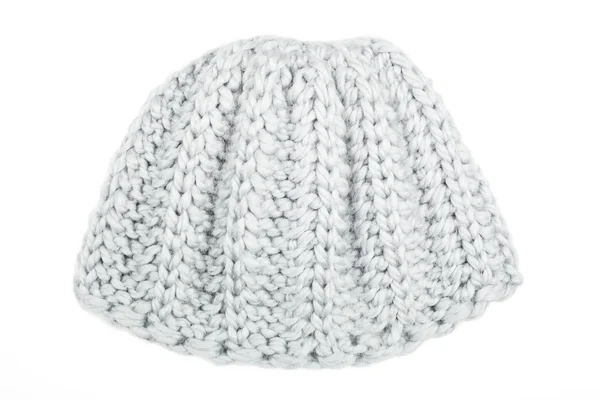 Gorra de lana aislada sobre fondo blanco — Foto de Stock