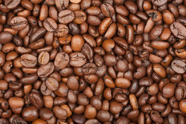 Bakgrund från kaffebönor — Stockfoto