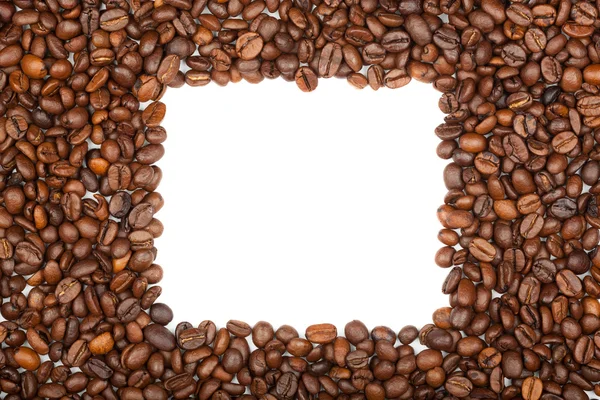 Fframe av kaffebönor för bilder — Stockfoto