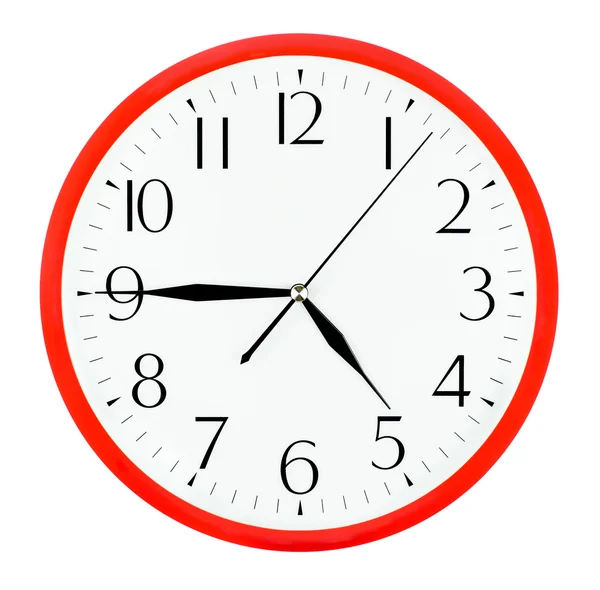 Relógio isolado no fundo branco — Fotografia de Stock