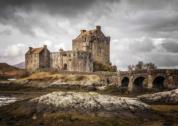 Eilean koreh Castle Kyle of Lochalsh Scotland — Stock Fotó