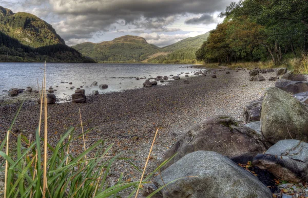 Schöner blick auf loch lubnaig — Stockfoto