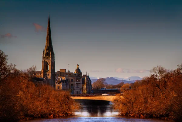 Church on the River Tay — Stock Photo, Image