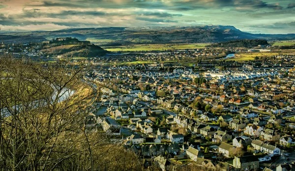 Stirling from Wallace Monument — Stock Photo, Image
