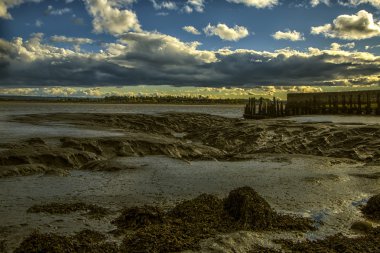 Nehir Forth günbatımı