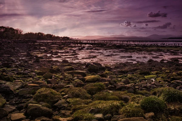 En bild på en flodbank i Largs — Stockfoto