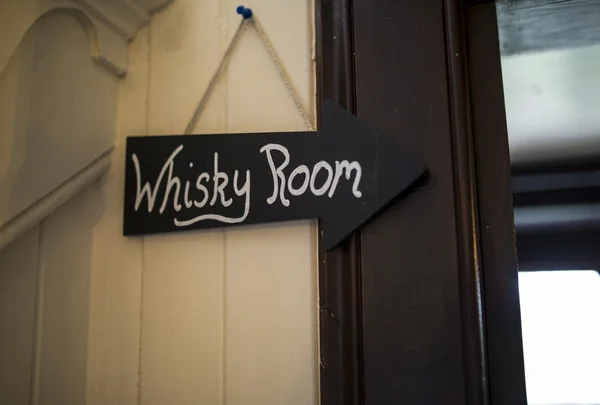 Segno della stanza del whisky — Foto Stock