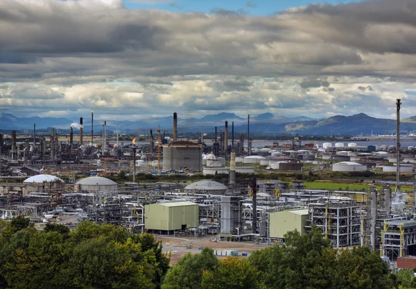 Refinaria de petróleo no Reino Unido — Fotografia de Stock