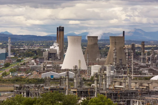 Refinaria de petróleo no Reino Unido — Fotografia de Stock