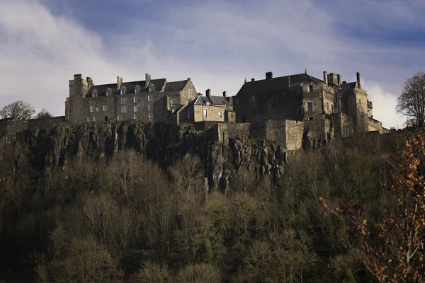 Solnedgång över Stirling Castle i Skottland — Stockfoto