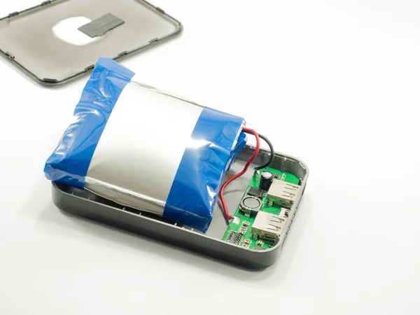 Swollen mobile battery with isolate — Stock Photo, Image