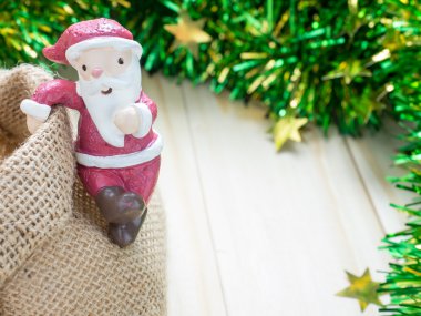 Noel Baba, dekorasyon neşeli Noel ve mutlu yeni yıl, seçileceği yer