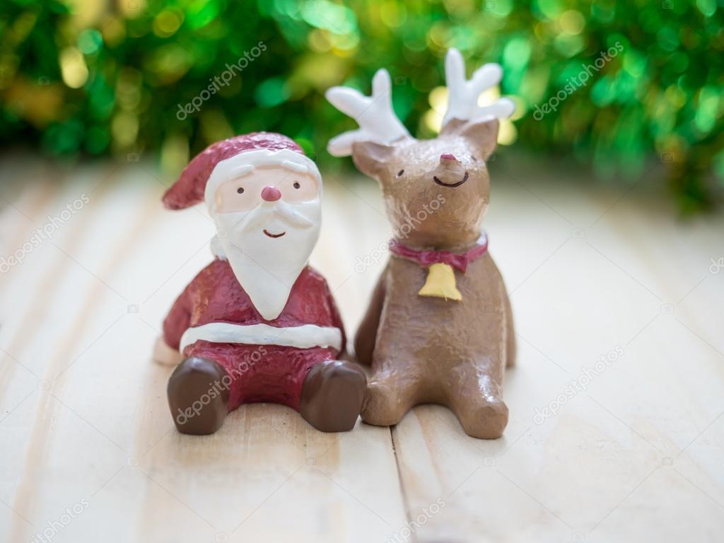 Santa Claus & Reindeer, decoration merry christmas