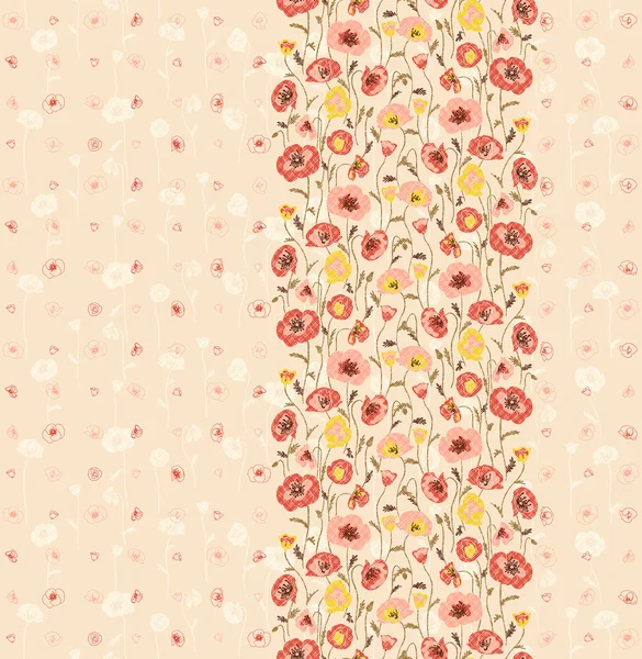 Vivid repeating floral seamless pattern — Stock Photo, Image