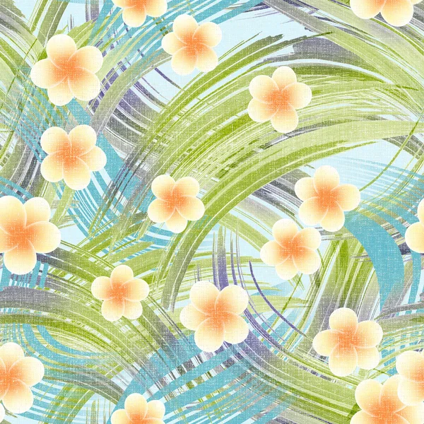 Vivid repeating floral pattern — Stock Photo, Image
