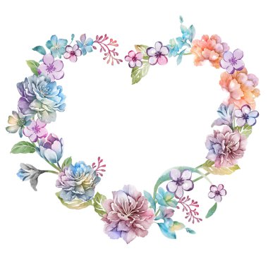 Kalp şeklinde düzenlenmiş çiçek