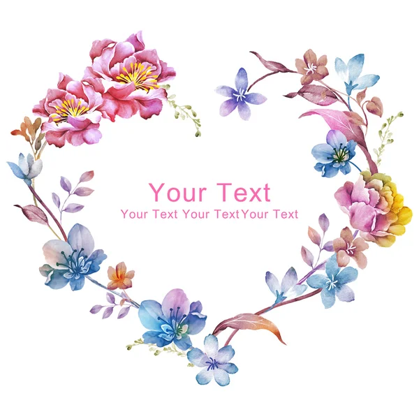 Kalp şeklinde düzenlenmiş çiçek