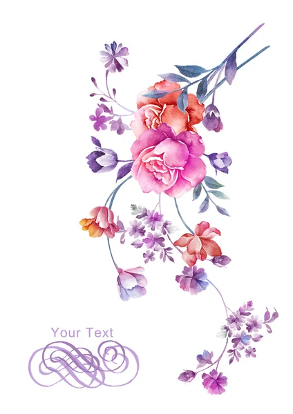 suluboya resimli çiçekler