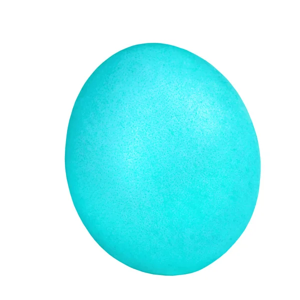 Blue Egg Isolated White Background — Stock Photo, Image