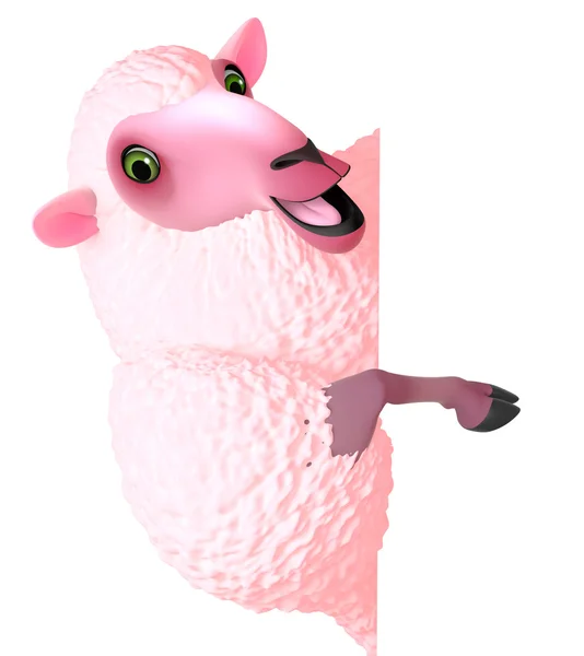 3d cute sheep — Stock Photo, Image