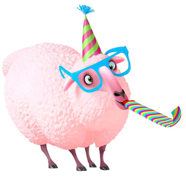 3d cute sheep — Stock Photo, Image