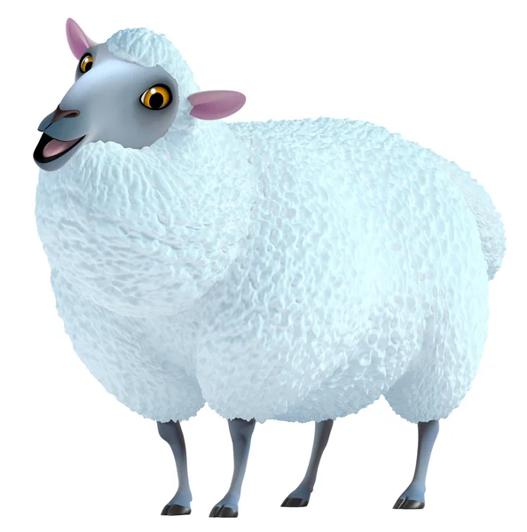 3d cute sheep — Stock Photo, Image