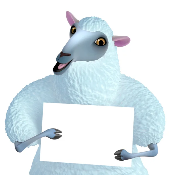 3d cute sheep — Stock Photo, Image