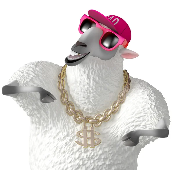 3D süße Schafe — Stockfoto