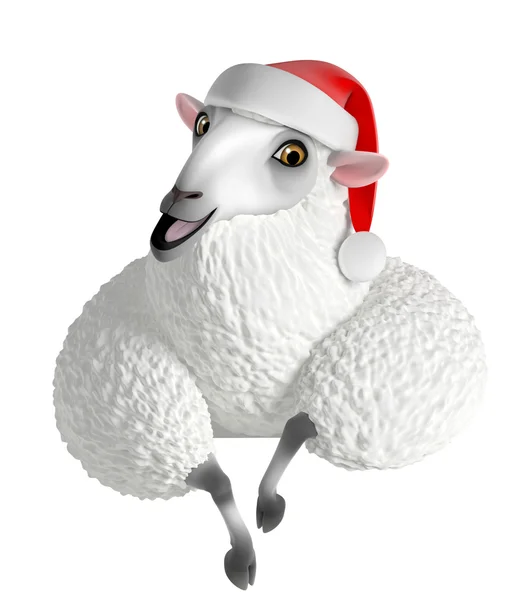 3D sevimli koyun — Stok fotoğraf