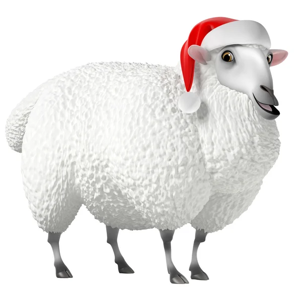 3D-schattige schapen — Stockfoto