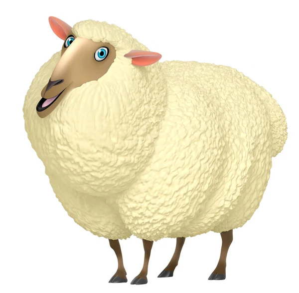 3D-schattige schapen — Stockfoto