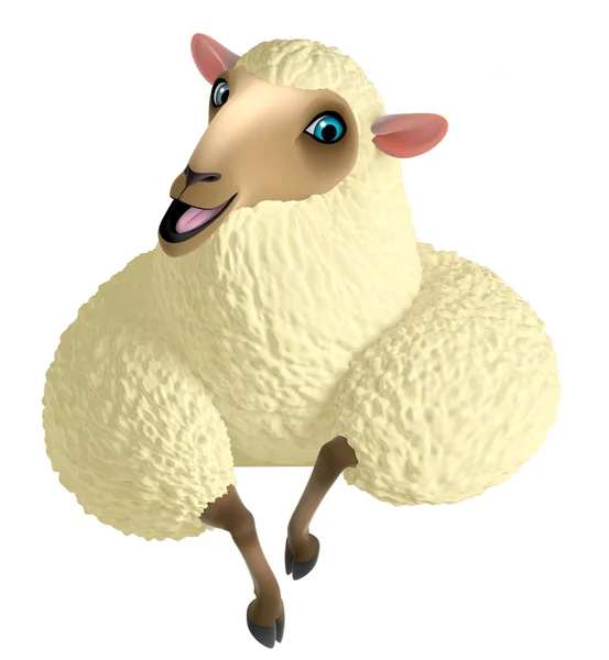 3D-schattige schapen — Stockfoto