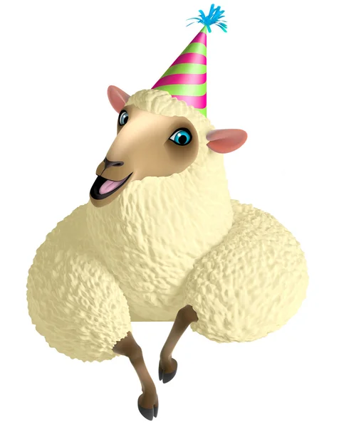 3D χαριτωμένα πρόβατα — Φωτογραφία Αρχείου