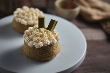 Kapat şunu Matcha yeşil çay sünger keki