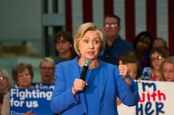 Reunião de Hillary Clinton — Fotografia de Stock