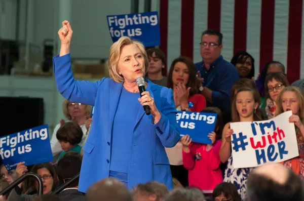 Rally de Hillary Clinton — Foto de Stock