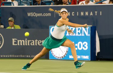 Mason, Ohio - 15 Ağustos 2016: Donna Vekic 15 Ağustos 2016 tarihinde Mason, Ohio'daki Western and Southern Open'da. 