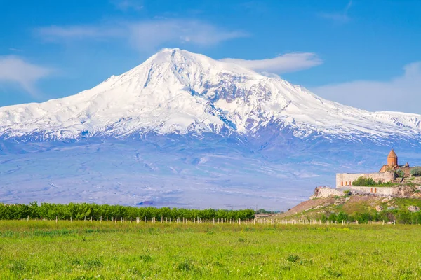 Khor Virap Kloster Vor Dem Berg Ararat Von Jerewan Armenien — Stockfoto