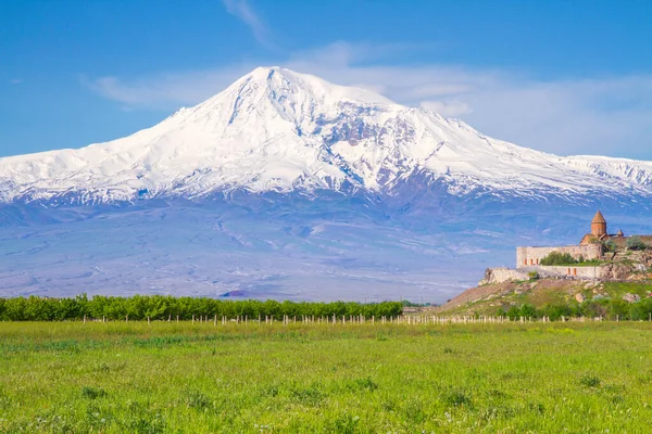 Khor Virap Kloster Vor Dem Berg Ararat Von Jerewan Armenien — Stockfoto