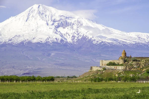 Khor Virap Kloster Vor Dem Berg Ararat Von Jerewan Armenien — Stockfoto