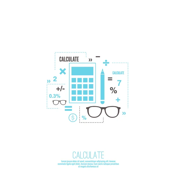 Comptabilité et impôts — Image vectorielle